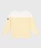 Camiseta marinera infantil de algodón de manga larga blanco MARSHMALLOW/ ORGE