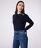 Jersey marinero de algodón liso para mujer azul SMOKING