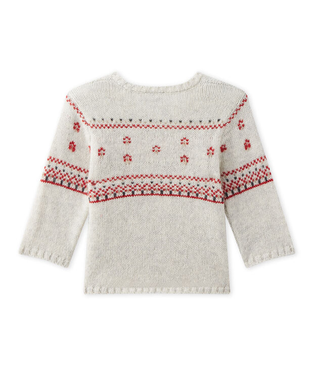 Cardigan en tricot para beb&eacute; unisex beige