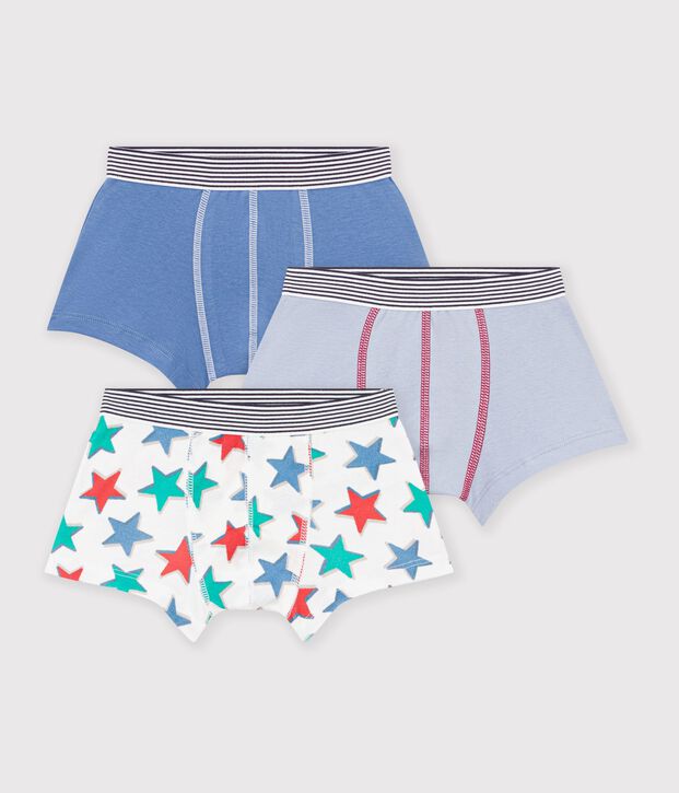 Juego de b&oacute;xeres infantiles de algod&oacute;n con estampado de estrellas multicolor