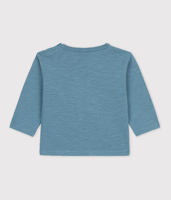 Camiseta de algodón de manga larga para bebé azul ROVER
