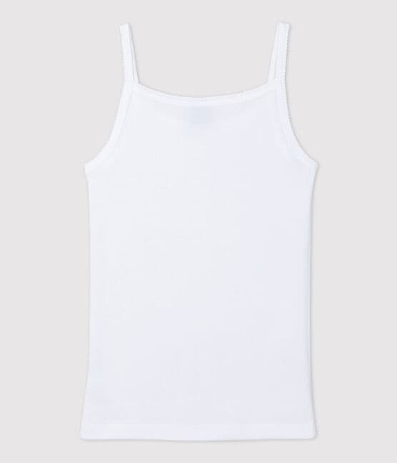 Camiseta de tirantes L'ICONIQUE de algodón ORGÁNICO de mujer blanco ECUME