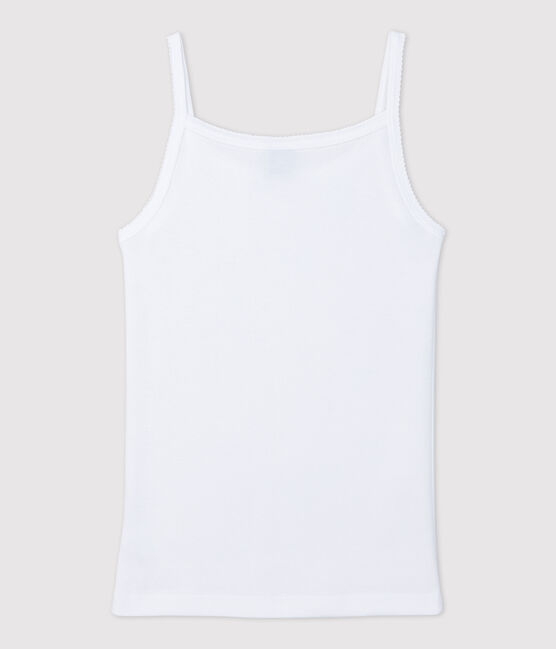Camiseta de tirantes L'ICONIQUE de algodón ORGÁNICO de mujer blanco ECUME