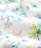 Pijama enterizo sin pies de flores de tejido tubular de bebé niña blanco MARSHMALLOW/blanco MULTICO