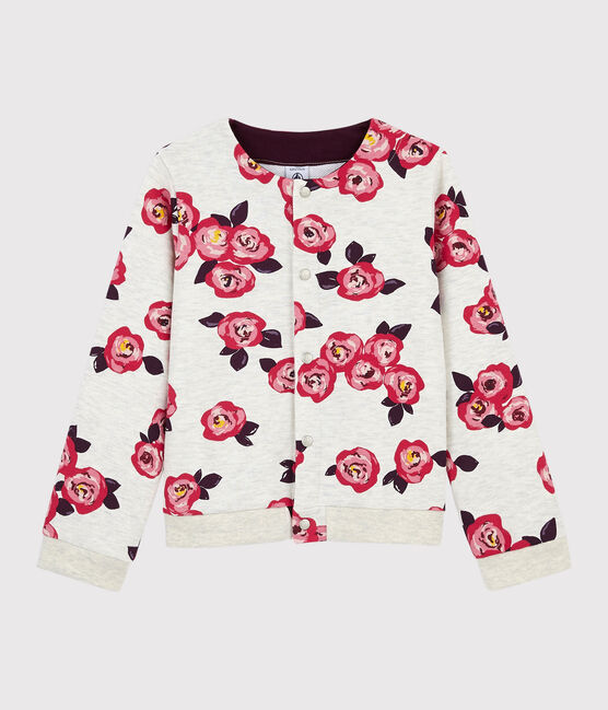 Cárdigan de muletón para niña beige MONTELIMAR/blanco MULTICO