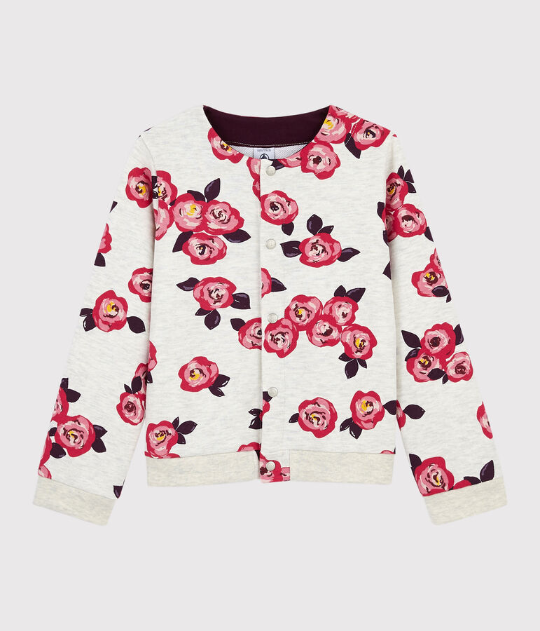 C&aacute;rdigan de mulet&oacute;n para ni&ntilde;a beige/multicolor