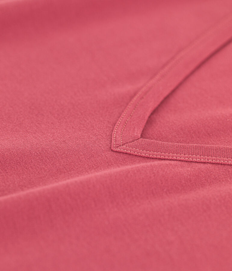Camiseta L'ICONIQUE de algod&oacute;n con cuello de pico para mujer rosa