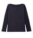 Camiseta de manga larga de lino brillante para mujer