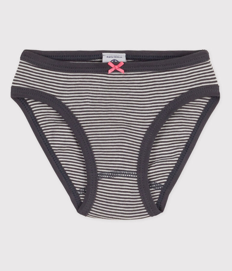 Braguita de algod&oacute;n de ni&ntilde;a gris MAKI/blanco MARSHMALLOW