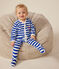 Pijama de terciopelo de Navidad para bebé azul CALVIN/ MARSHMALLOW