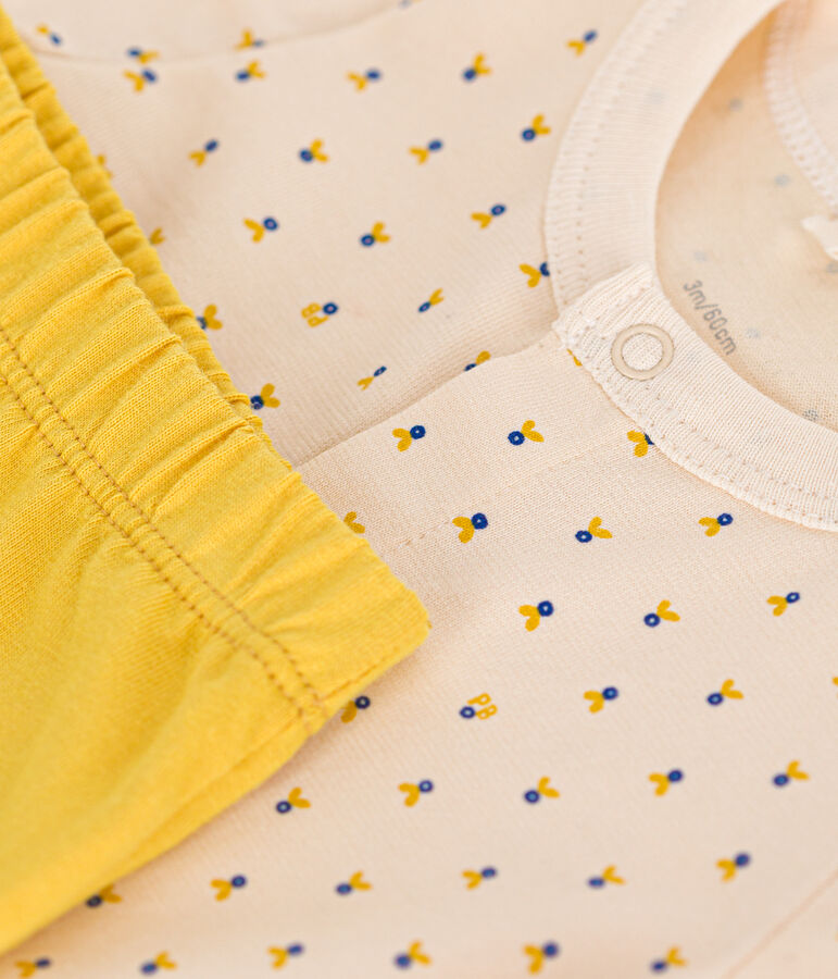 Conjunto de 2 piezas de jersey ligero para beb&eacute; crudo/multicolor