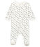 Bodyjama para bebé niño de terciopelo blanco MARSHMALLOW/blanco MULTICO