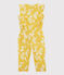 Mono de popelina estampada para niña amarillo ORGE/blanco MARSHMALLOW