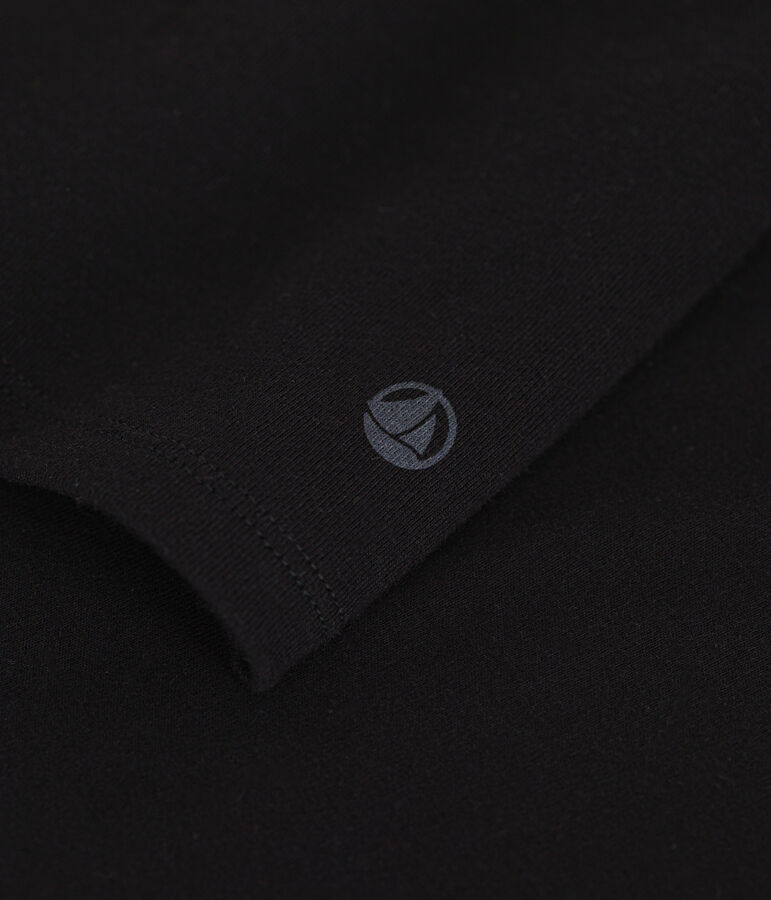 Camiseta L'ICONIQUE de algod&oacute;n de punto cocotte para mujer negro