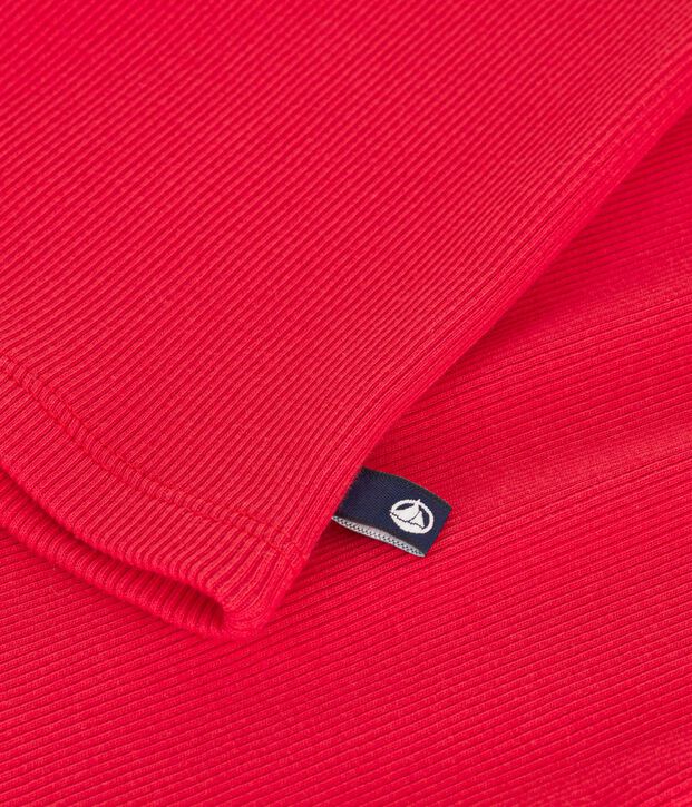 Camiseta lisa de tirantes de algod&oacute;n para mujer rojo