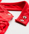 Peto corto bebé niña en jersey tupido rojo TERKUIT
