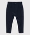 Pantalón cálido de terciopelo y muletón de niña / niño azul SMOKING