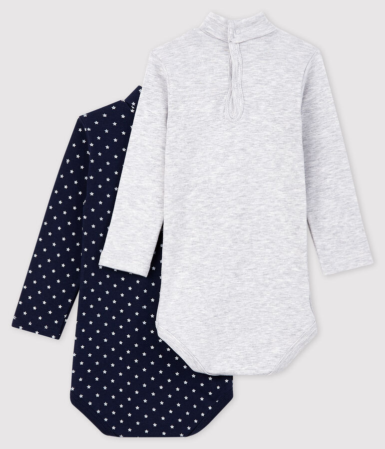 Lote de 2 bodis largos para beb&eacute; ni&ntilde;a multicolor