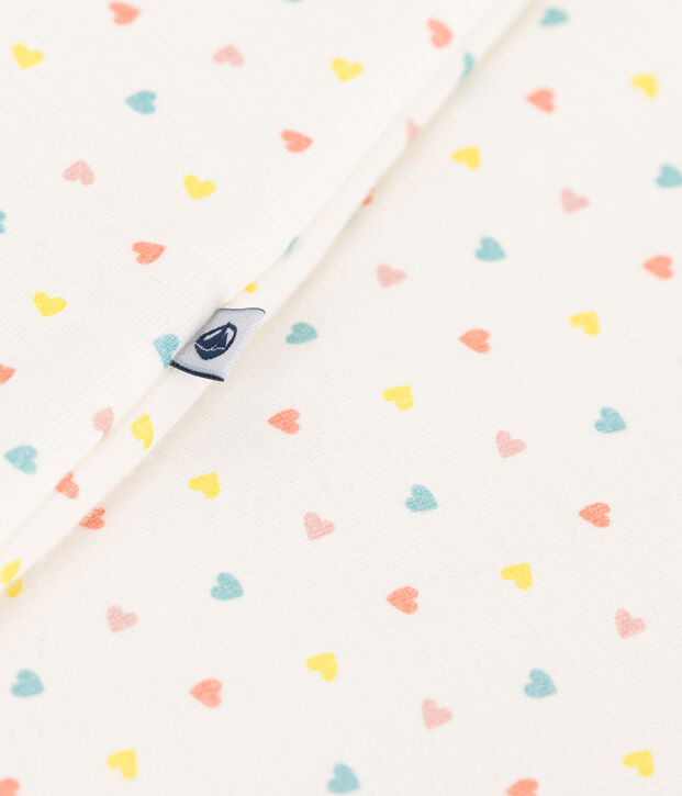 Saco de dormir para beb&eacute; en algod&oacute;n estampado TOG 1.5 blanco/multicolor