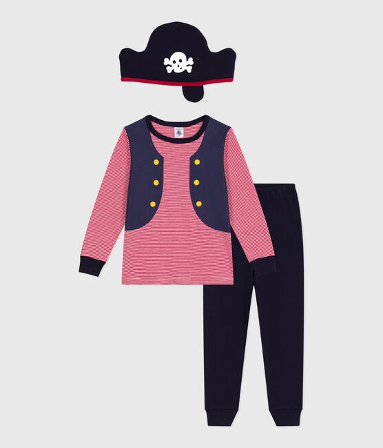 Pijama tipo disfraz infantil de algodón de pirata azul SOIR/ MULTICO