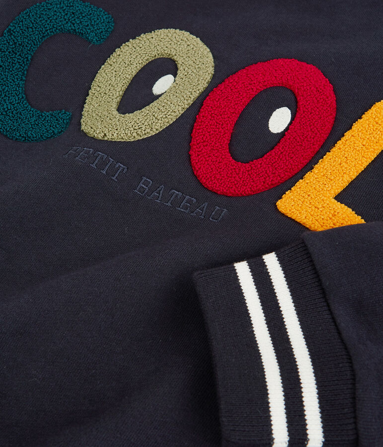 Sudadera de mulet&oacute;n de ni&ntilde;o azul SMOKING