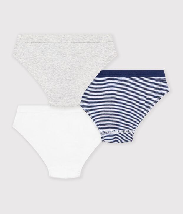 Lot de 3 slips en coton multicolor
