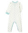 Pijama de punto para beb&eacute; de ni&ntilde;o blanco/gris