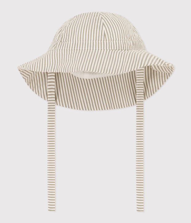 Capelina milrayas para beb&eacute; verde/blanco