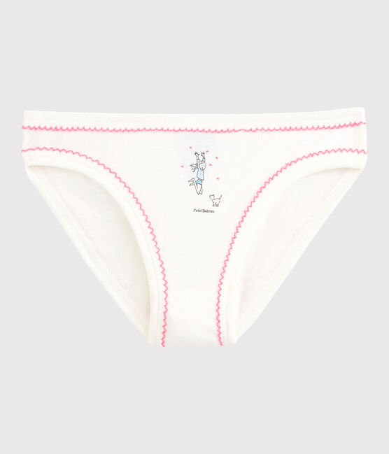 Braguita de niña de algodón blanco LAIT/ BERLINGOT
