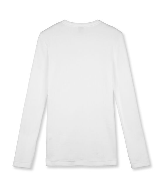 Camiseta de mujer icónica de manga larga blanco ECUME