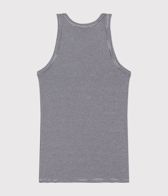 Camiseta de tirantes La Icónica de algodón a rayas para mujer azul SMOKING/blanco MARSHMALLOW