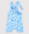 Peto corto de sarga irresistible de bebé niño azul JASMIN/blanco MULTICO