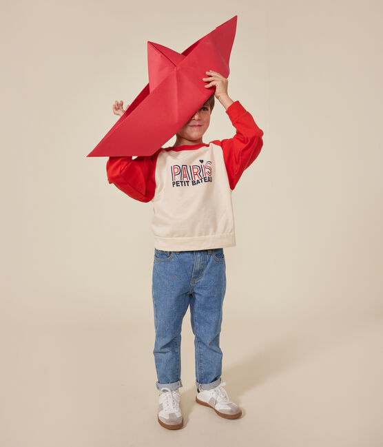 Sudadera infantil de felpa ligera rojo AVALANCHE/ AURORA
