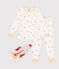 Pijama disfraz infantil de algodón con estampado espacial blanco MARSHMALLOW/blanco MULTICO