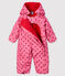 Mono de piloto para bebé niña rosa CHEEK/rojo TERKUIT