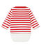 Body marinero icónico para bebé niño blanco MARSHMALLOW/rojo TERKUIT