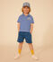 Polo de manga corta de rizo para niño azul SURF/ AVALANCHE
