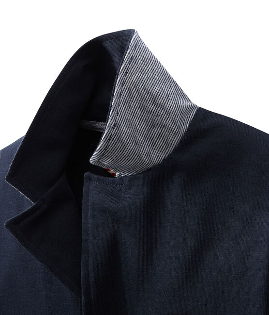 Chaqueta en jersey tupido para niño azul SMOKING
