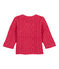 Cable-knit cardigan rosa IMPATIENCE