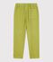 Pantal&oacute;n infantil de algod&oacute;n verde MOSS