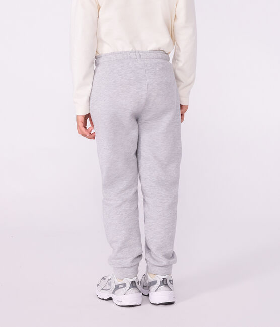 Pantalón infantil de jogging liso de algodón gris FUMEE CHINE