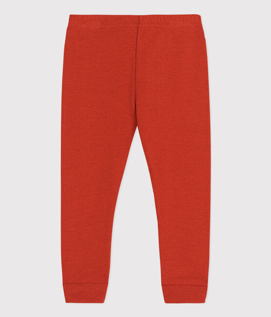 Leggings lisos de algodón para bebé rojo HARISSA