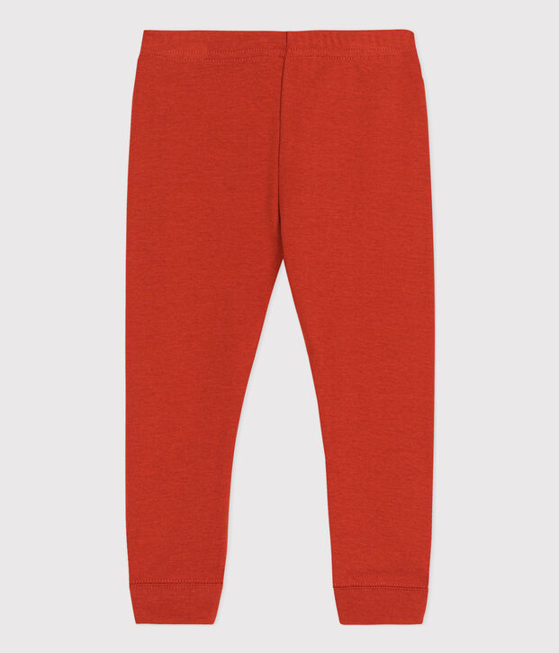 Leggings lisos de algod&oacute;n para beb&eacute; rojo