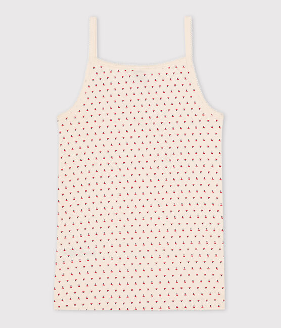 Camiseta de tirantes L'ICONIQUE de algodón para mujer blanco AVALANCHE/ STOP/ MULTICO