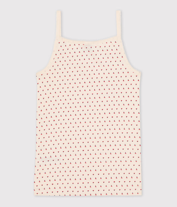 Camiseta de tirantes L'ICONIQUE de algod&oacute;n para mujer crudo/rojo/multicolor