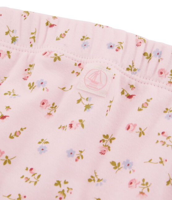 Pantalón para bebé mixto rosa VIENNE/blanco MULTICO