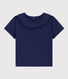 Blusa de punto flameado de manga corta para bebé