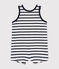 Mono corto de jersey para bebé blanco MARSHMALLOW/azul SMOKING