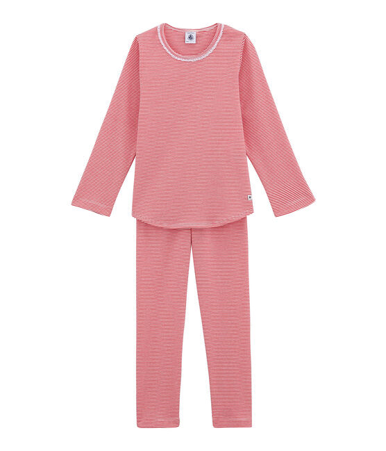 Pijama para niña rosa IMPATIENCE/blanco MARSHMALLOW
