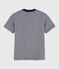 Camiseta de manga corta de algodón de niño azul SMOKING/blanco MARSHMALLOW